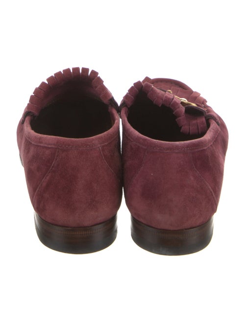 Gucci Horsebit Accent Suede Loafers