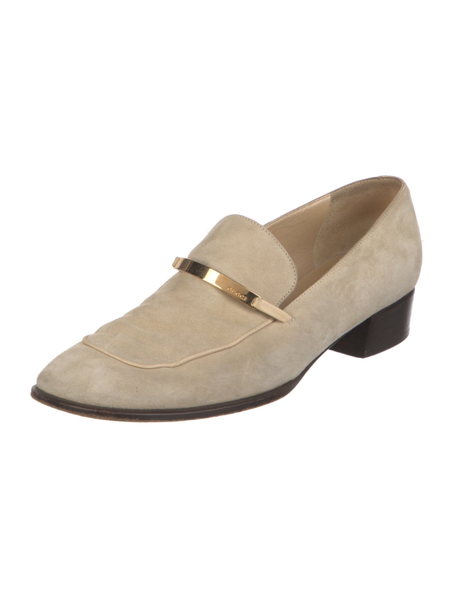 Gucci Vintage Suede Loafers