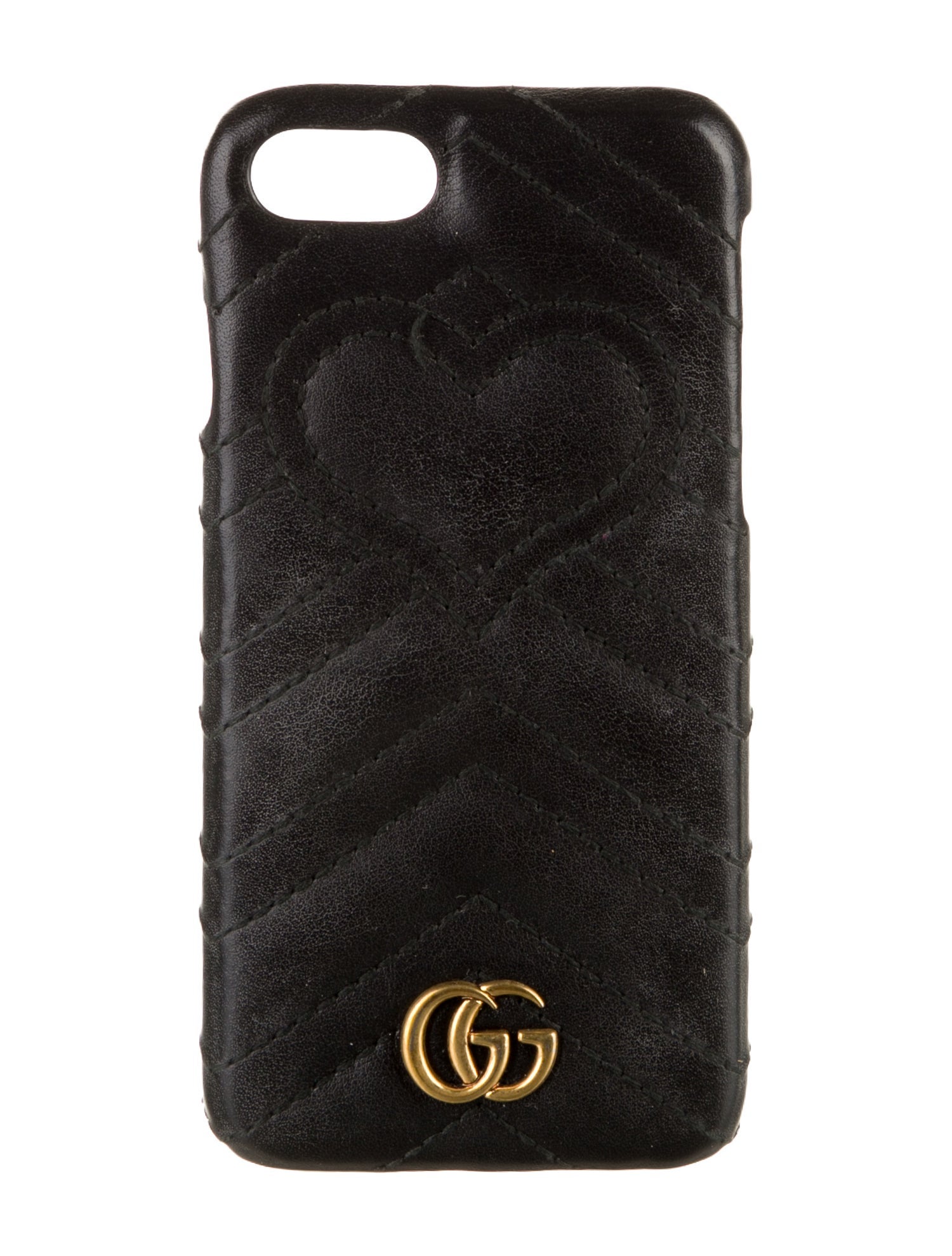 Gucci Double G Leather Phone Case