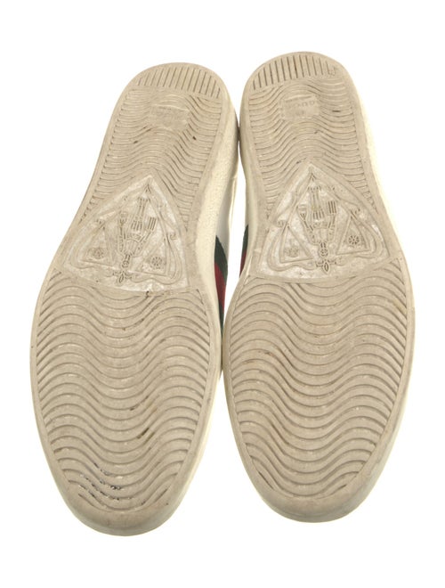 Gucci Web Accent Leather Sneakers