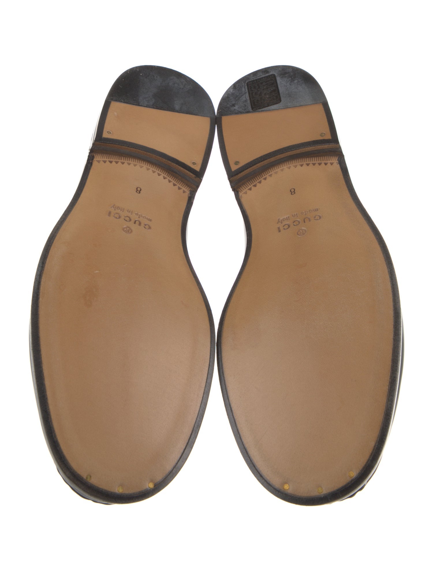 Gucci Horsebit Accent Leather Dress Loafers