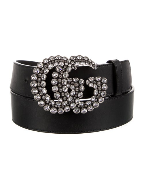 Gucci Double G Logo Leather Belt