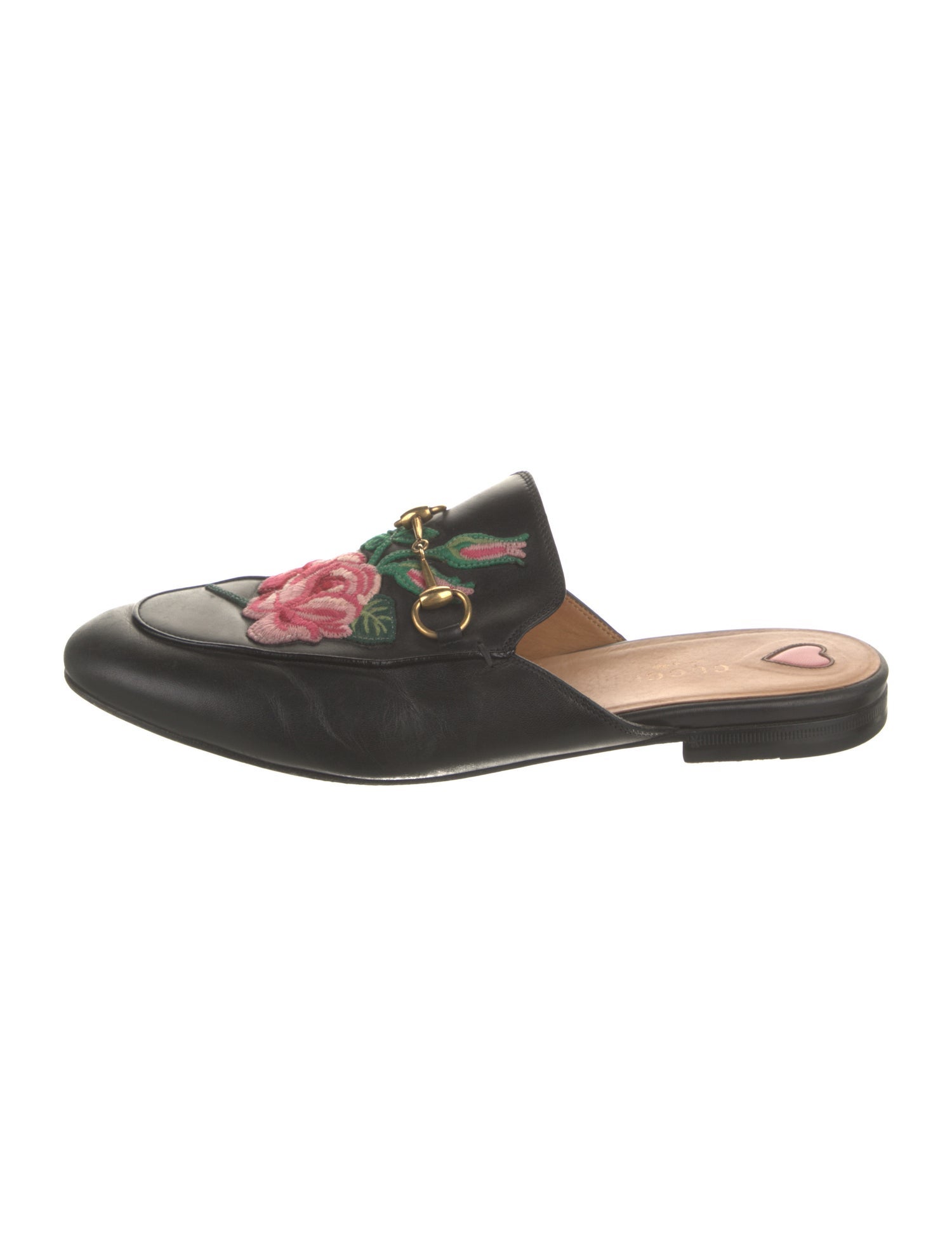 Gucci Horsebit Accent Leather Mules