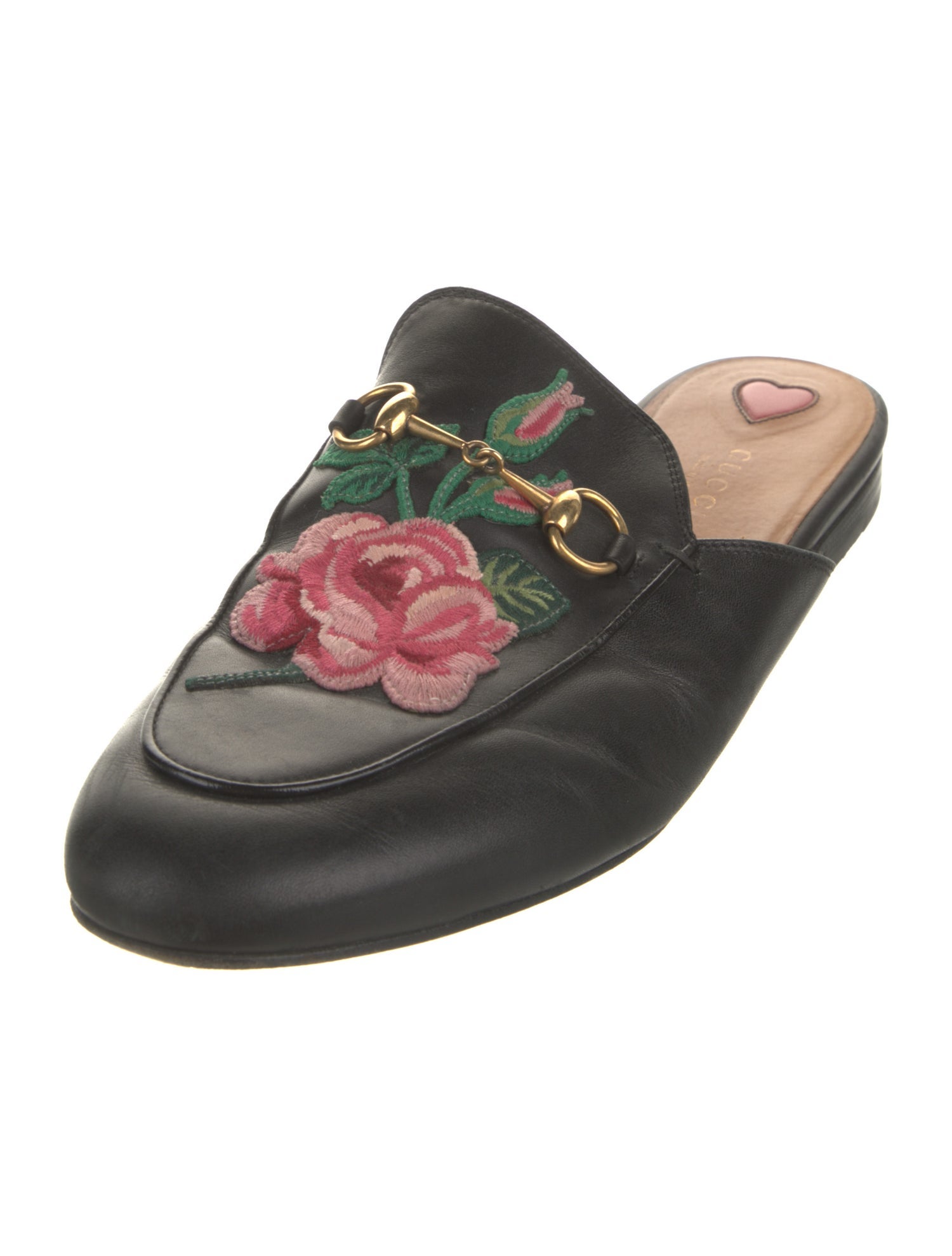 Gucci Horsebit Accent Leather Mules