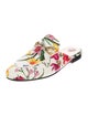 Gucci Flora Print Canvas Mules