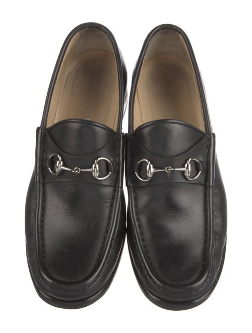 Gucci Horsebit Accent Leather Loafers