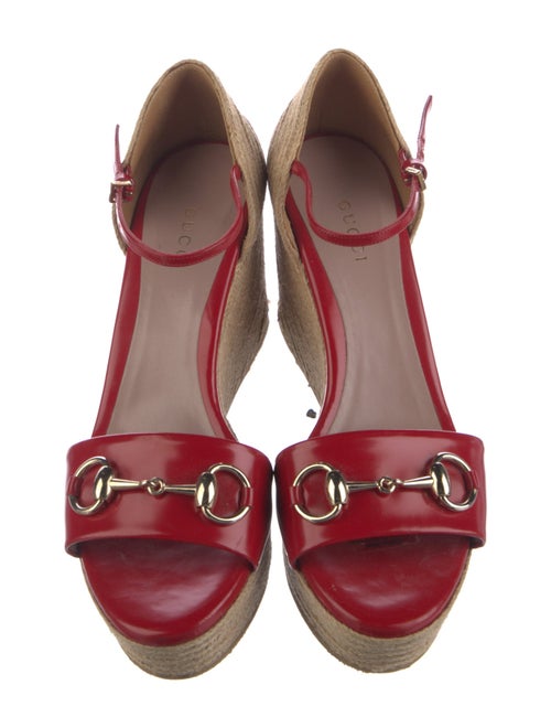 Gucci Horsebit Accent Leather Espadrilles