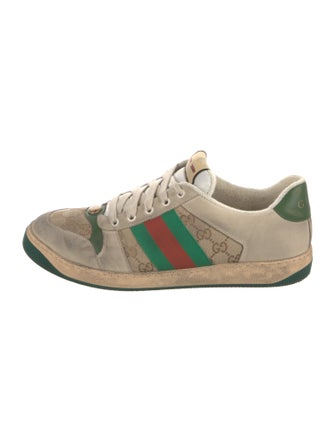 Gucci GG Canvas Leather Sneakers