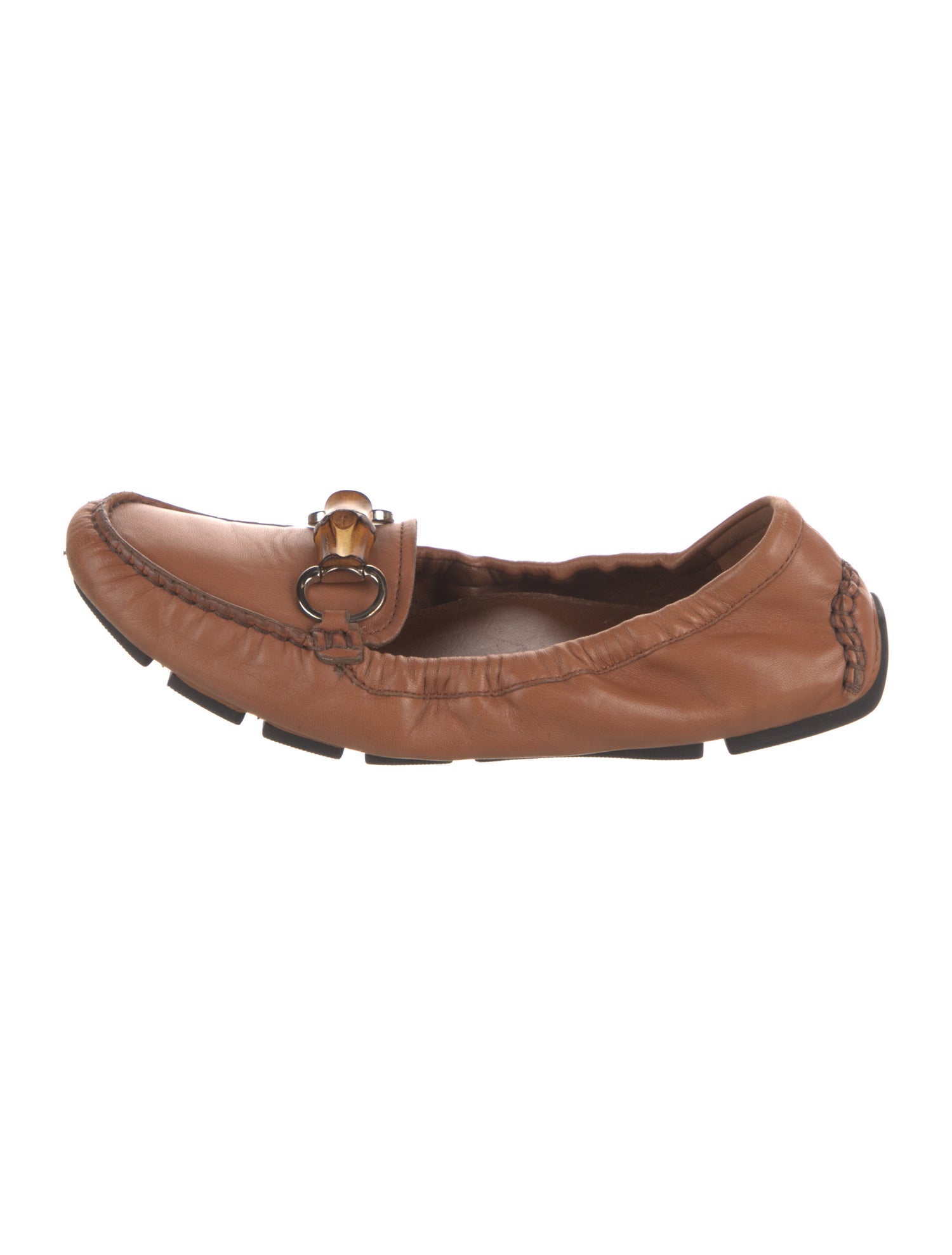 Gucci Horsebit Accent Leather Loafers