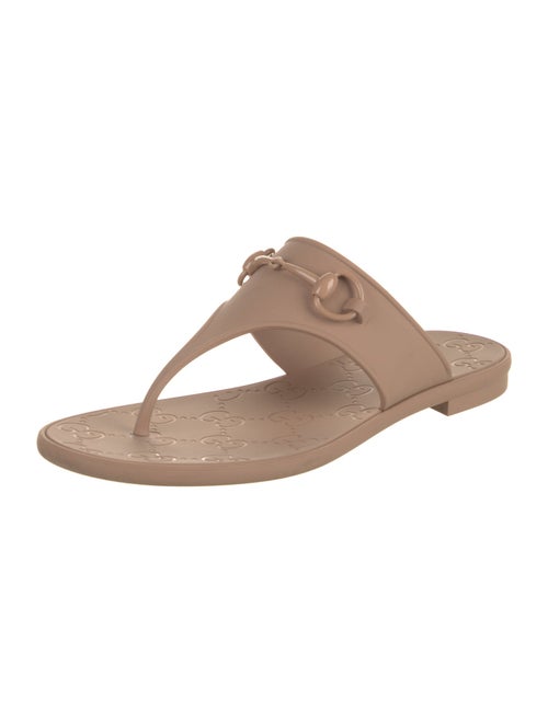 Gucci Horsebit Accent Rubber Slides