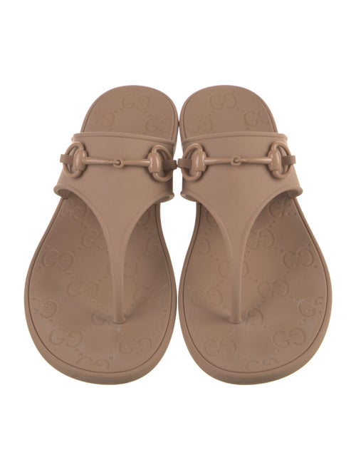 Gucci Horsebit Accent Rubber Slides