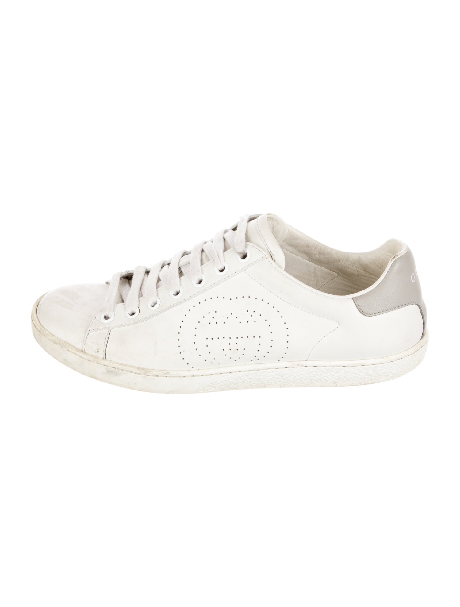 Gucci Interlocking G Logo Leather Sneakers
