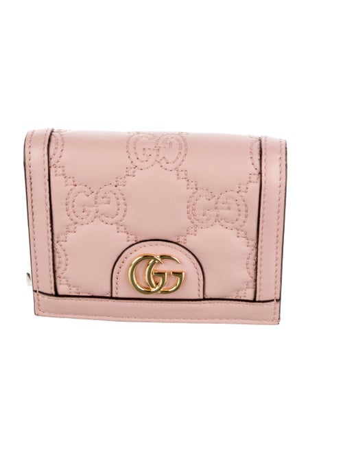 Gucci GG Logo Leather Wristlet