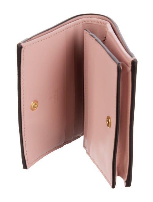 Gucci GG Logo Leather Wristlet