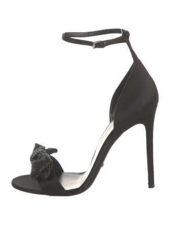 Gucci Satin Bow Accents Sandals