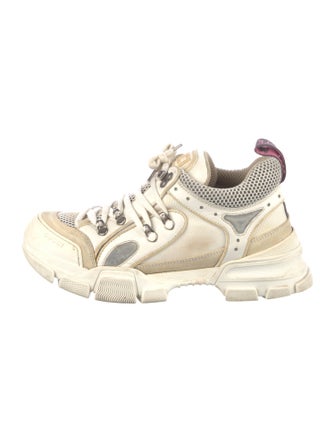 Gucci Leather Colorblock Pattern Chunky Sneakers