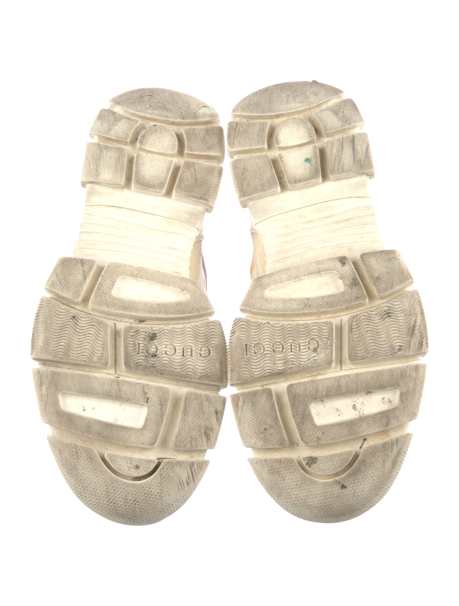 Gucci Leather Colorblock Pattern Chunky Sneakers