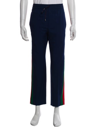 Gucci Web Accent Wool Lounge Bottoms