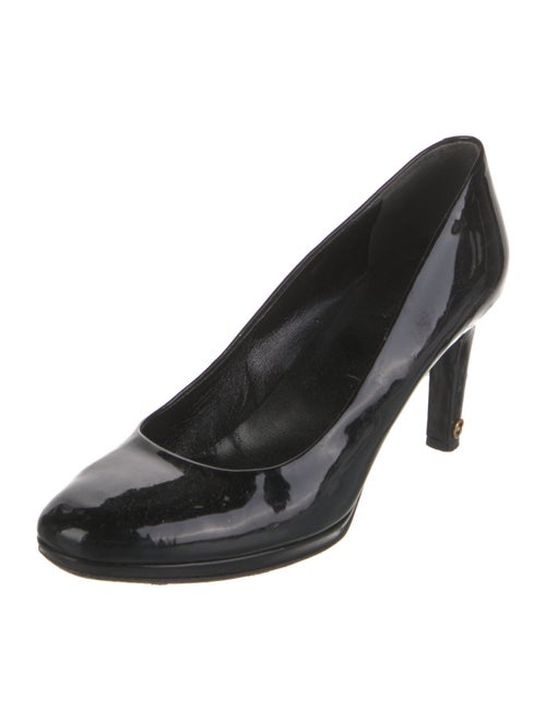 Gucci Interlocking G Logo Patent Leather Pumps
