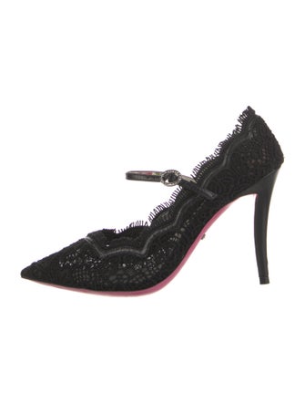 Gucci Lace Lace Pattern Pumps