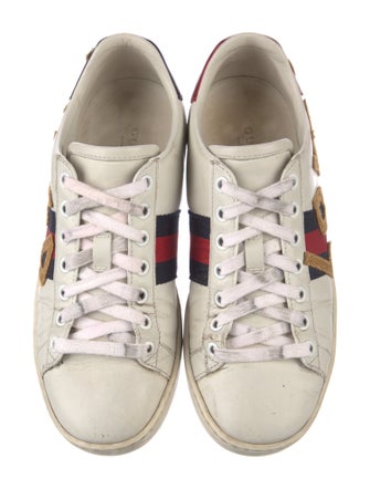 Gucci Sylvie Web Accent Leather Sneakers