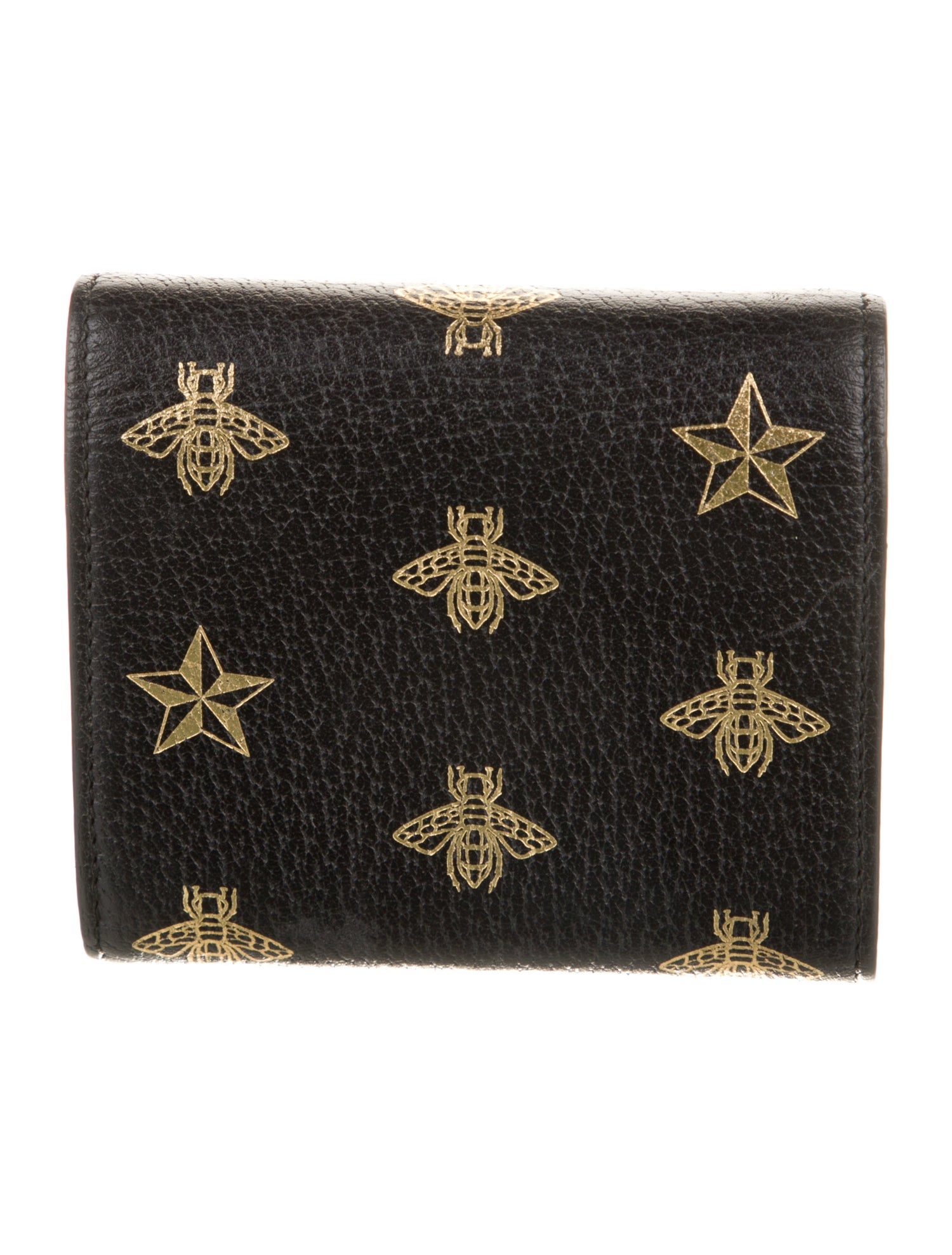 Gucci Star Padlock Lady Lock Accent Compact Wallet