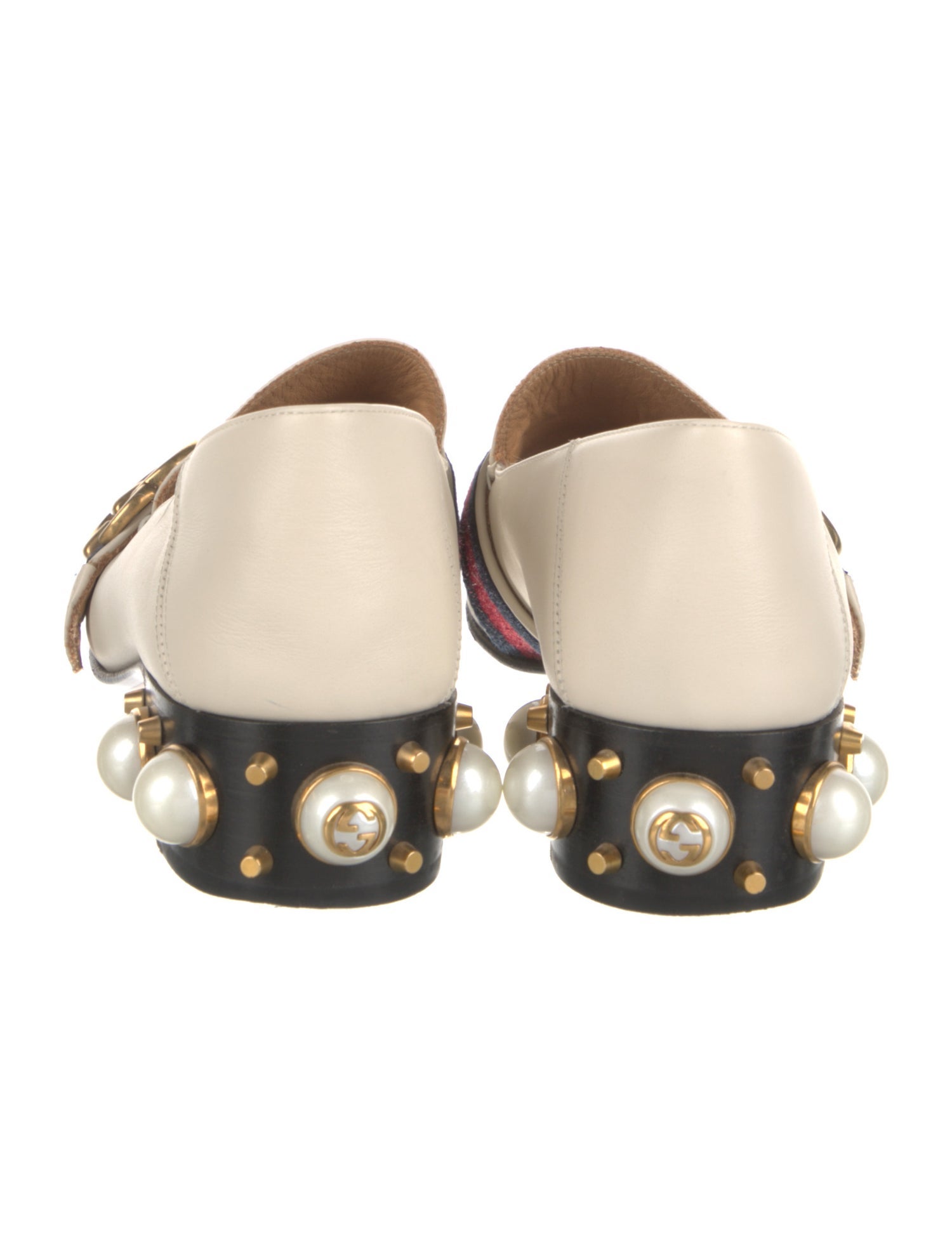 Gucci Double G Logo Leather Pumps