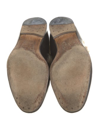 Gucci Horsebit Accent Leather Ballet Flats