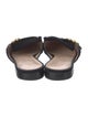 Gucci Double G Logo Suede Mules