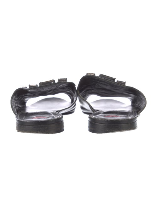 Gucci Horsebit Accent Leather Slides