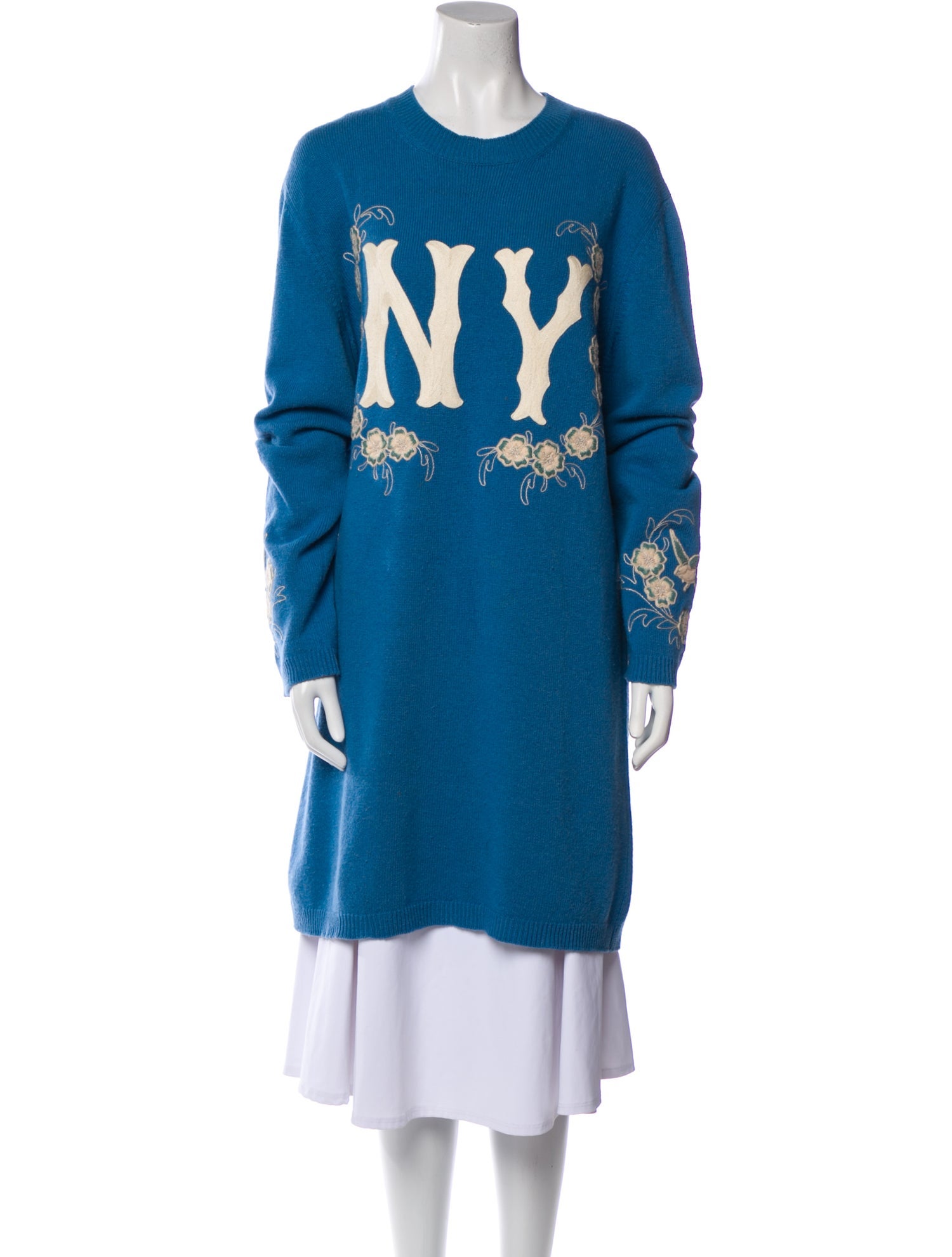 Gucci x MLB Wool Graphic Print Sweater