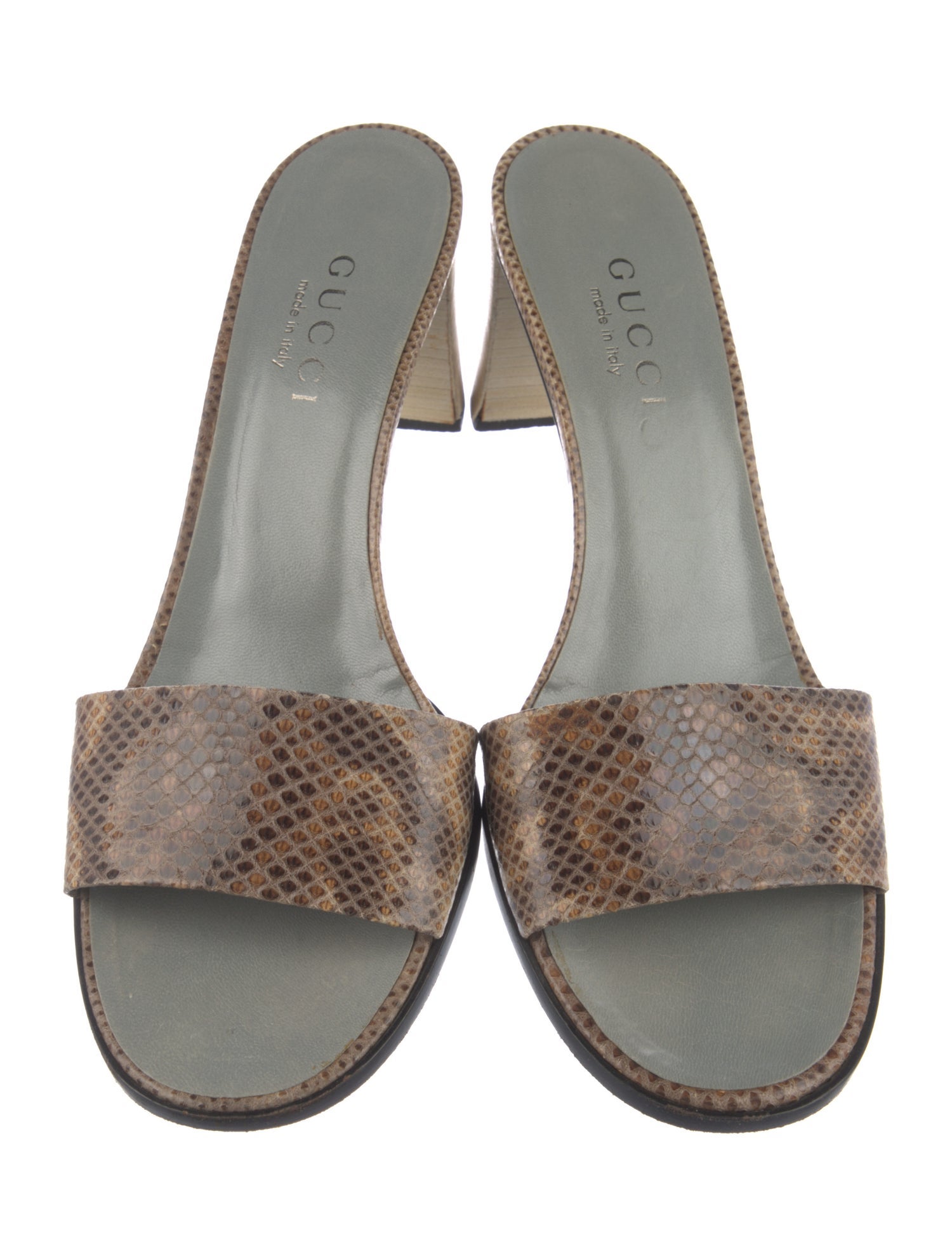 Gucci Karung Animal Print Slides