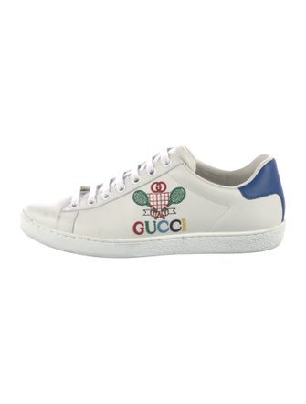 Gucci Leather Printed Sneakers