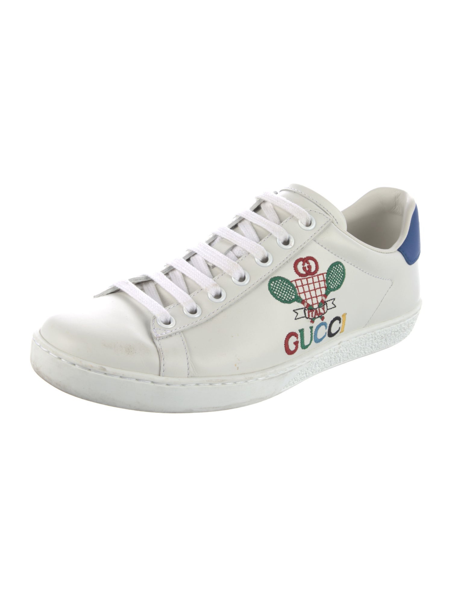 Gucci Leather Printed Sneakers