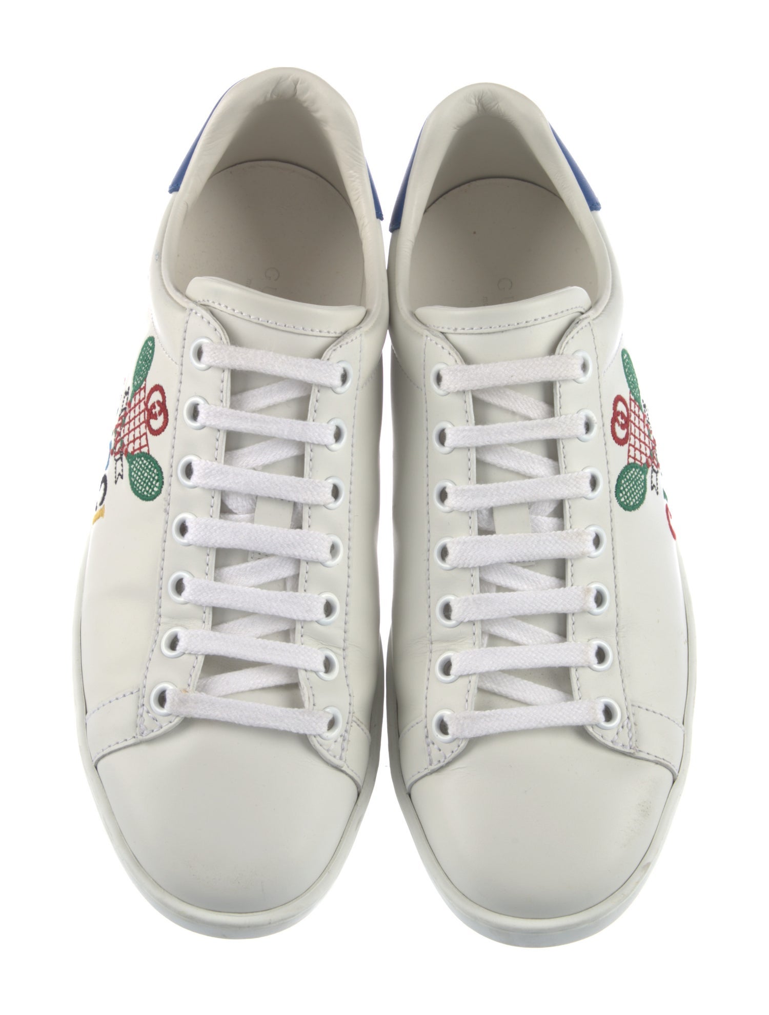 Gucci Leather Printed Sneakers