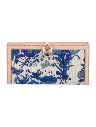 Gucci Flora Print Leather Wallet