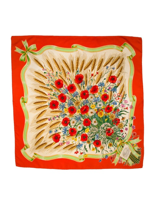 Gucci Silk Flora Print Scarf