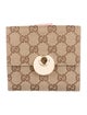 Gucci GG Canvas Canvas French Purse