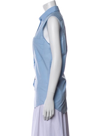 Gucci 2020 Sleeveless Button-Up Top