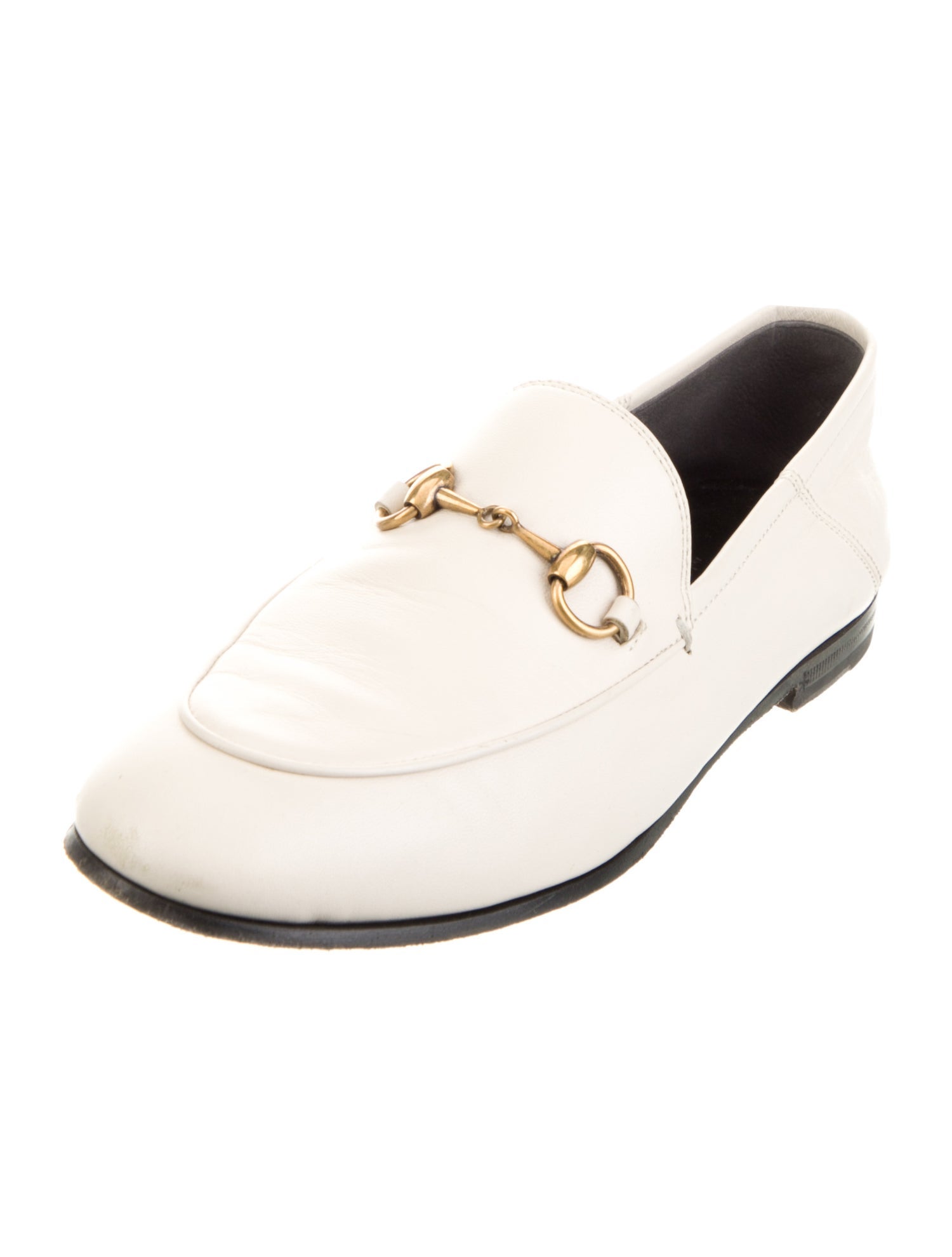Gucci Horsebit Accent Leather Loafers
