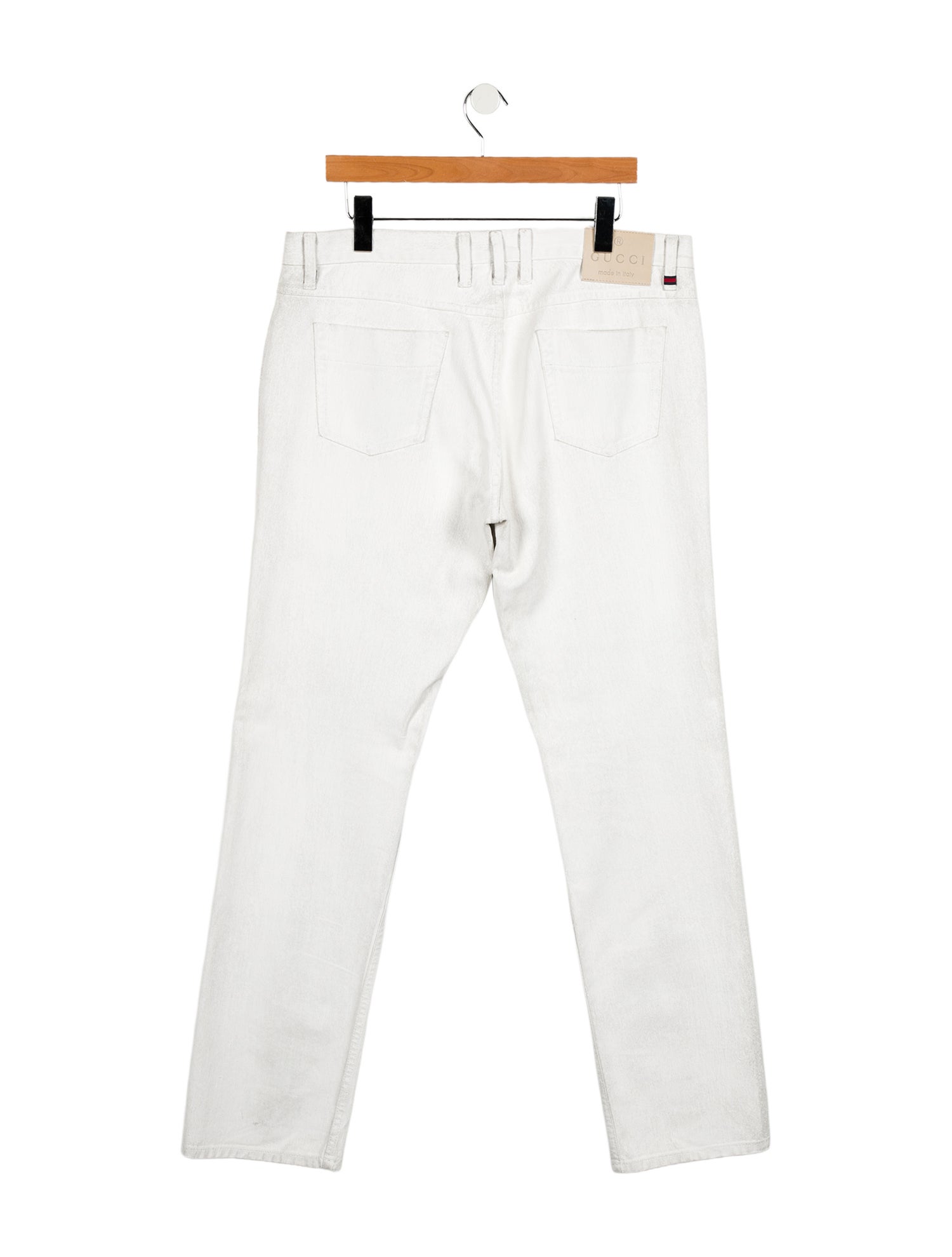 Gucci Web Accent Straight-Leg Jeans