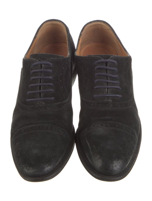 Gucci Horsebit Accent Suede Oxfords