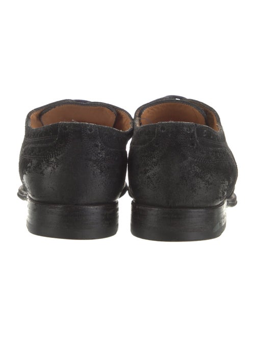 Gucci Horsebit Accent Suede Oxfords