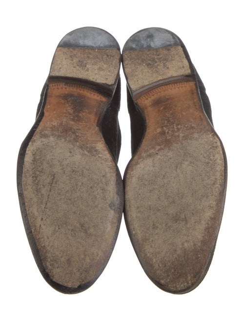 Gucci Horsebit Accent Suede Oxfords