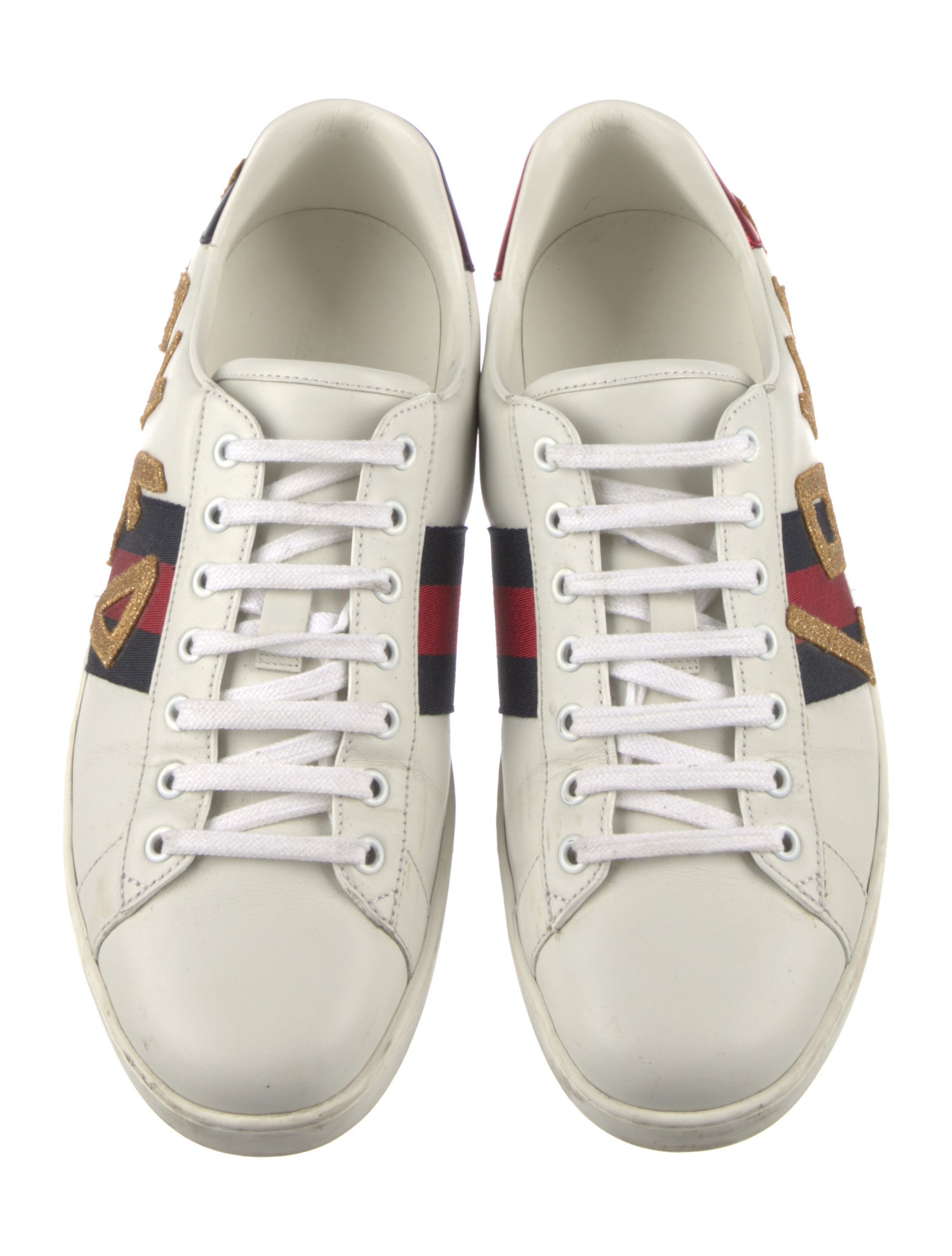 Gucci Sylvie Web Accent Leather Sneakers
