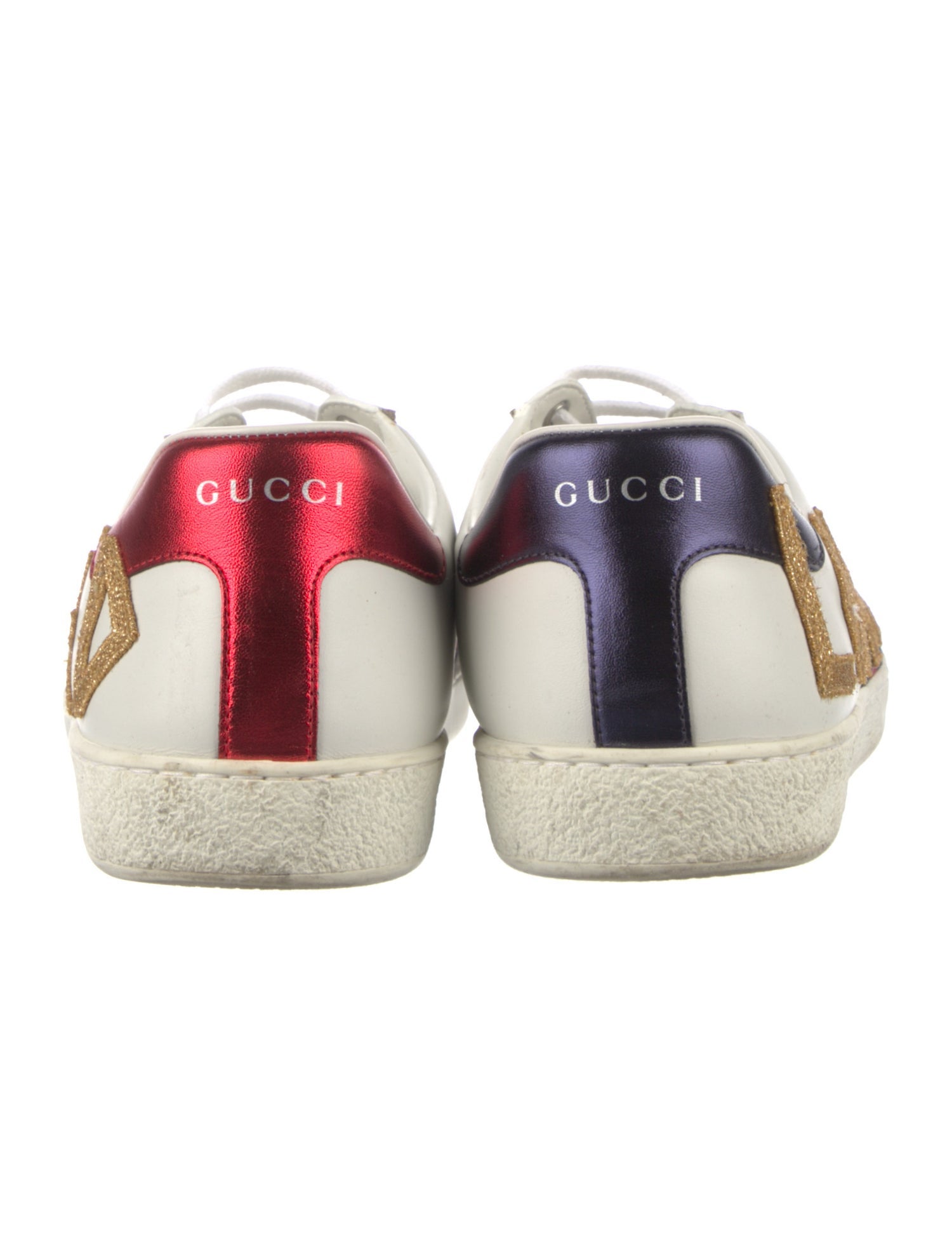 Gucci Sylvie Web Accent Leather Sneakers