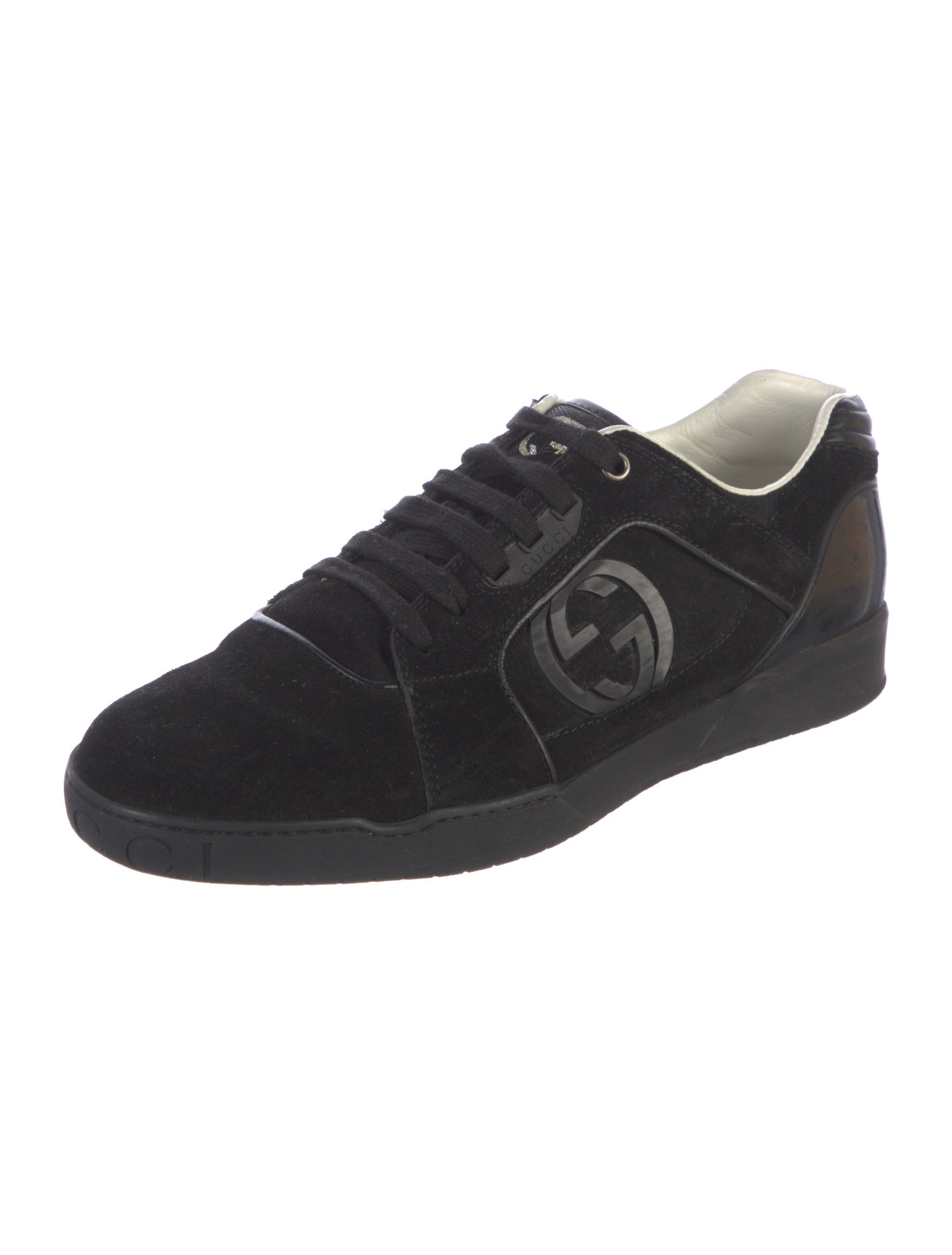 Gucci Suede Animal Print Sneakers