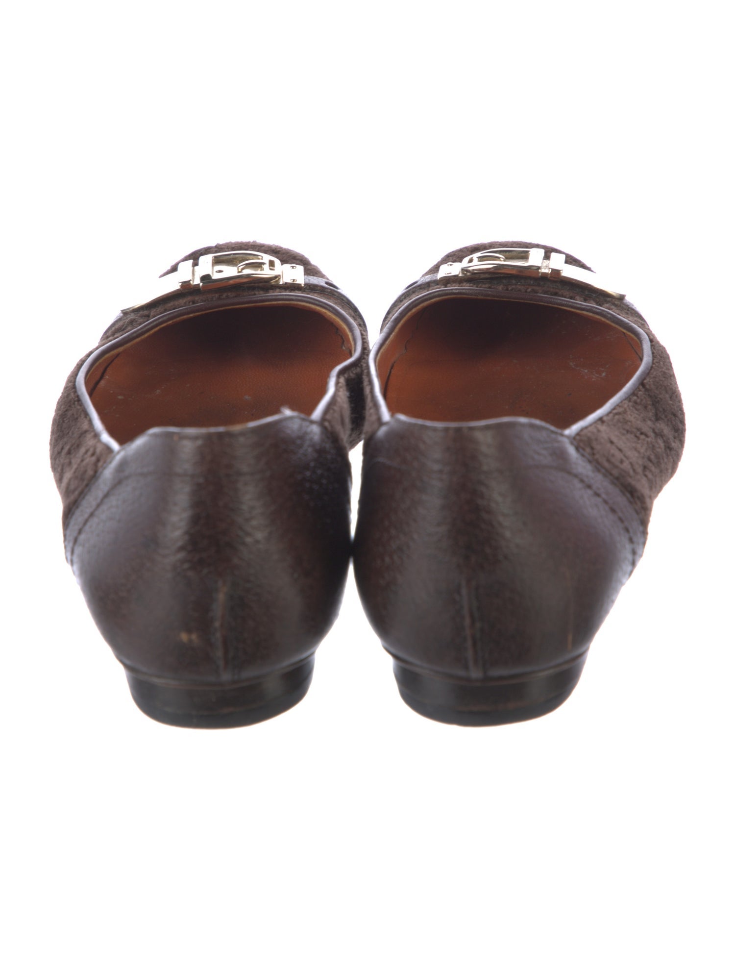 Gucci Velvet Animal Print Ballet Flats