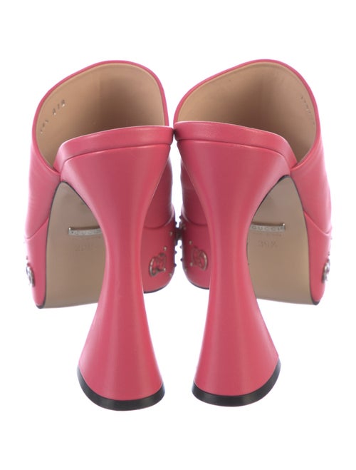 Gucci Interlocking G Logo Leather Slides