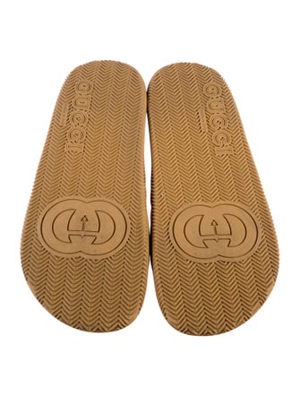 Gucci Interlocking G Logo Rubber Slides